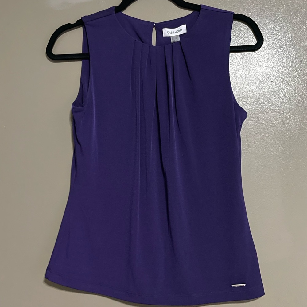 Calvin Klein purple sleeveless top
